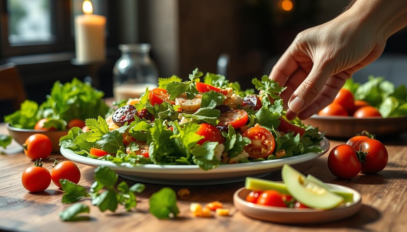 Fresh seasonal cooking dish