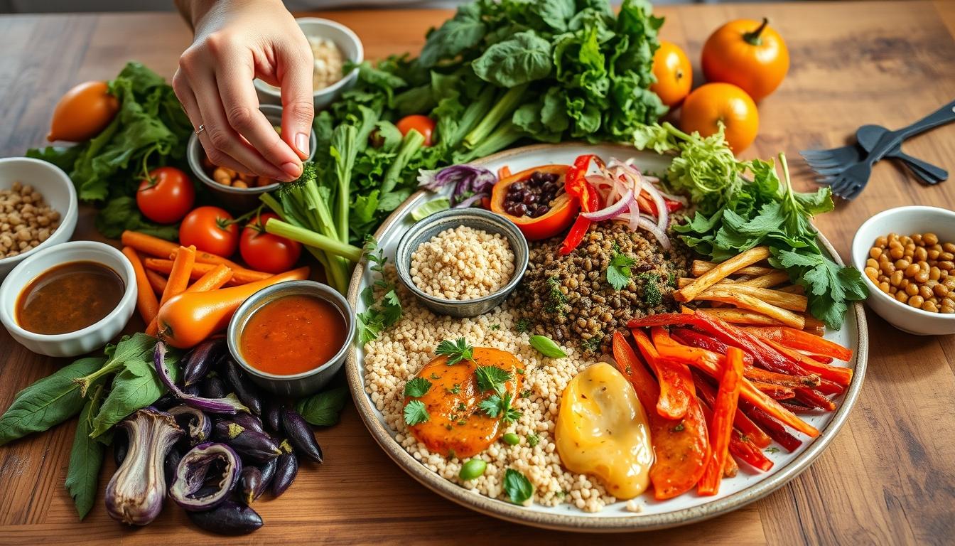 Healthy home cooking bowl